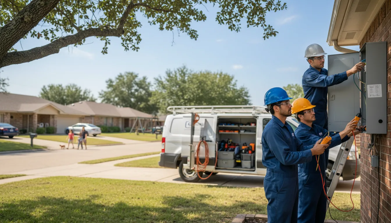 Certified electrician providing emergency electrical services in Yellville, AR